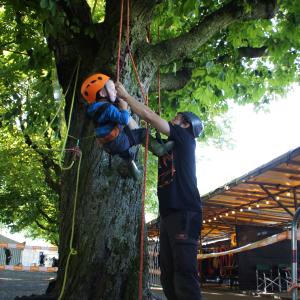 Seilklettertechnik für Kinder